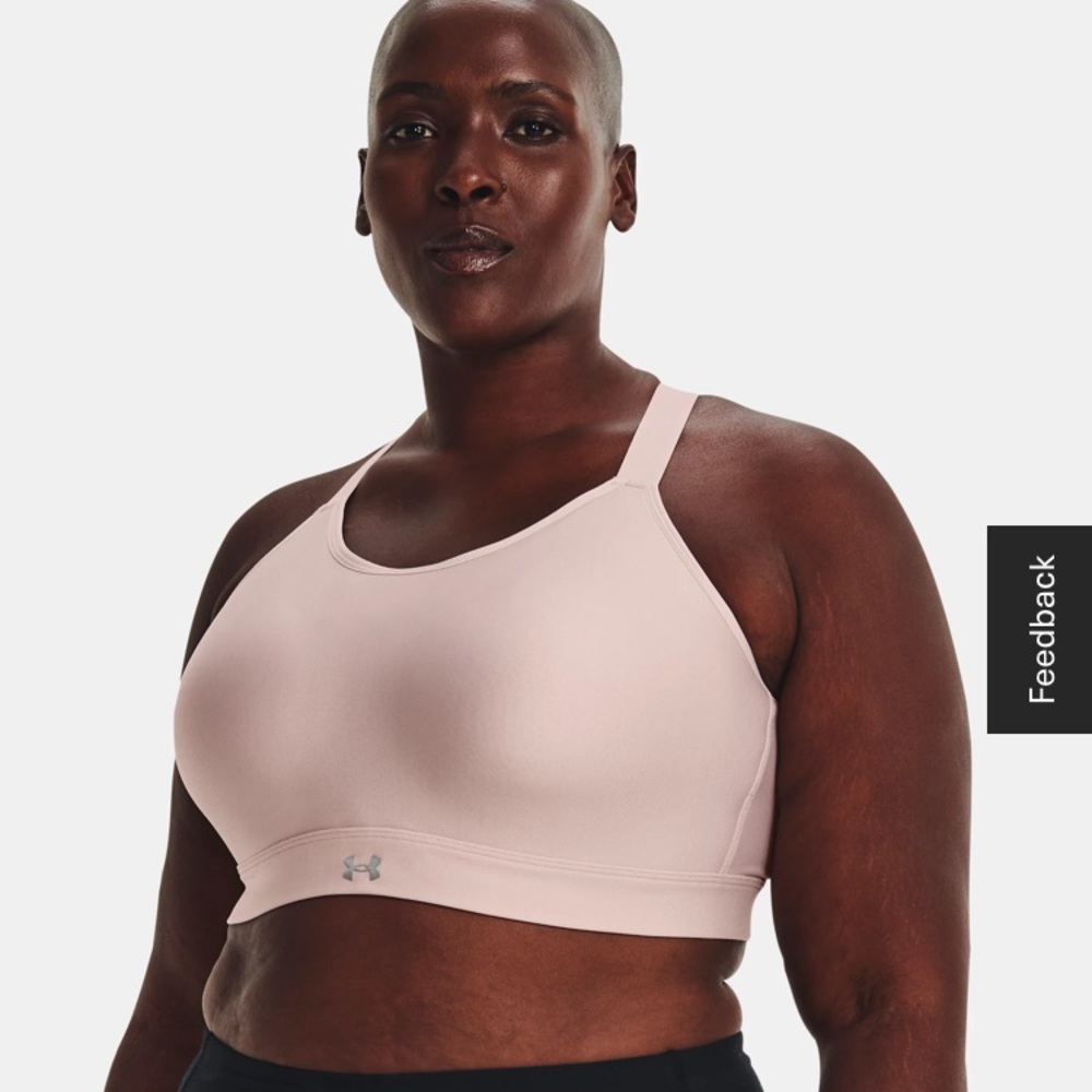 Womens 3x Under Armour Continuum High Sports Bra. Cross back, molded cups.